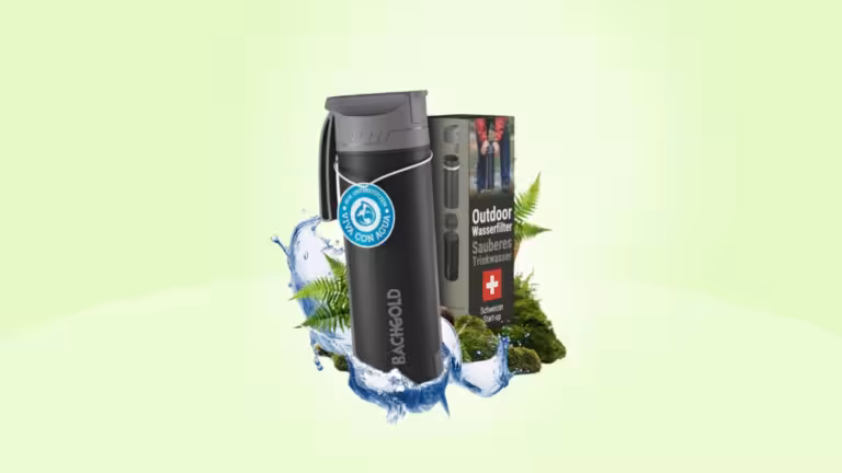 Profi Outdoor-Wasserfilterflasche von Bachgold