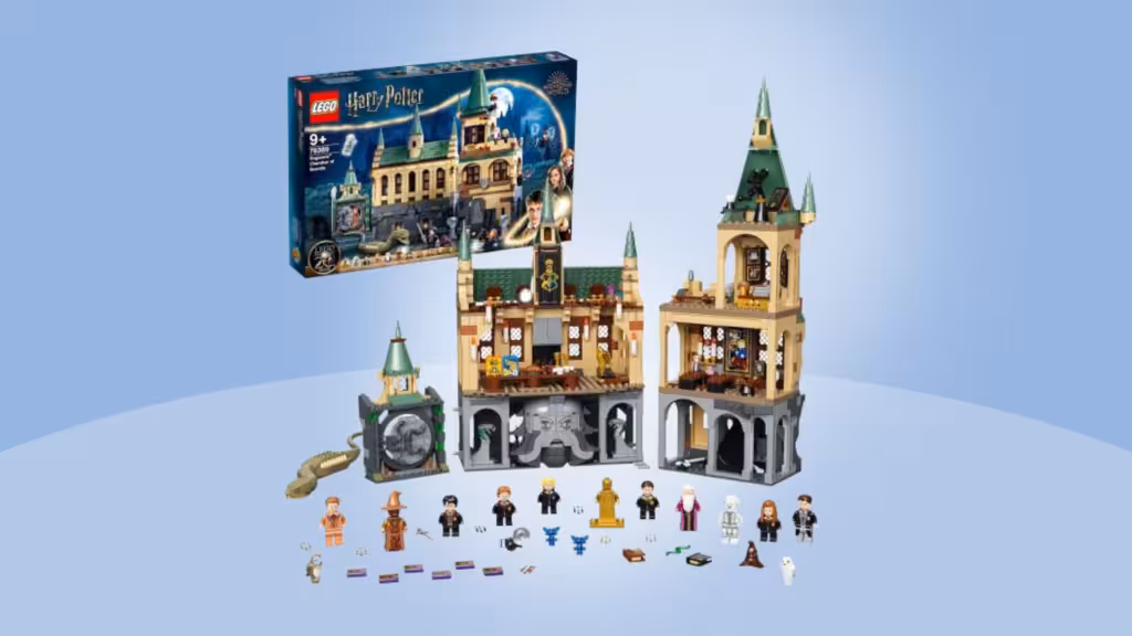 Lego Bau-Set von Hogwarts, inklusive der Kammer des Schreckens.