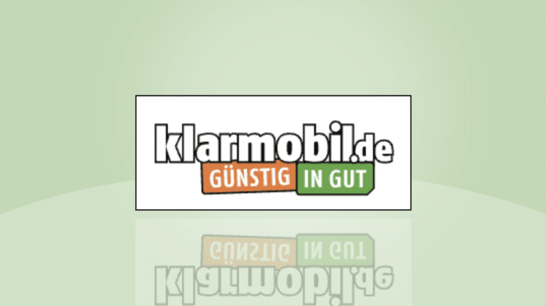 Klarmobil-Deal zur Black Week mit Klarmobil-Logo auf grünem Hintergrund