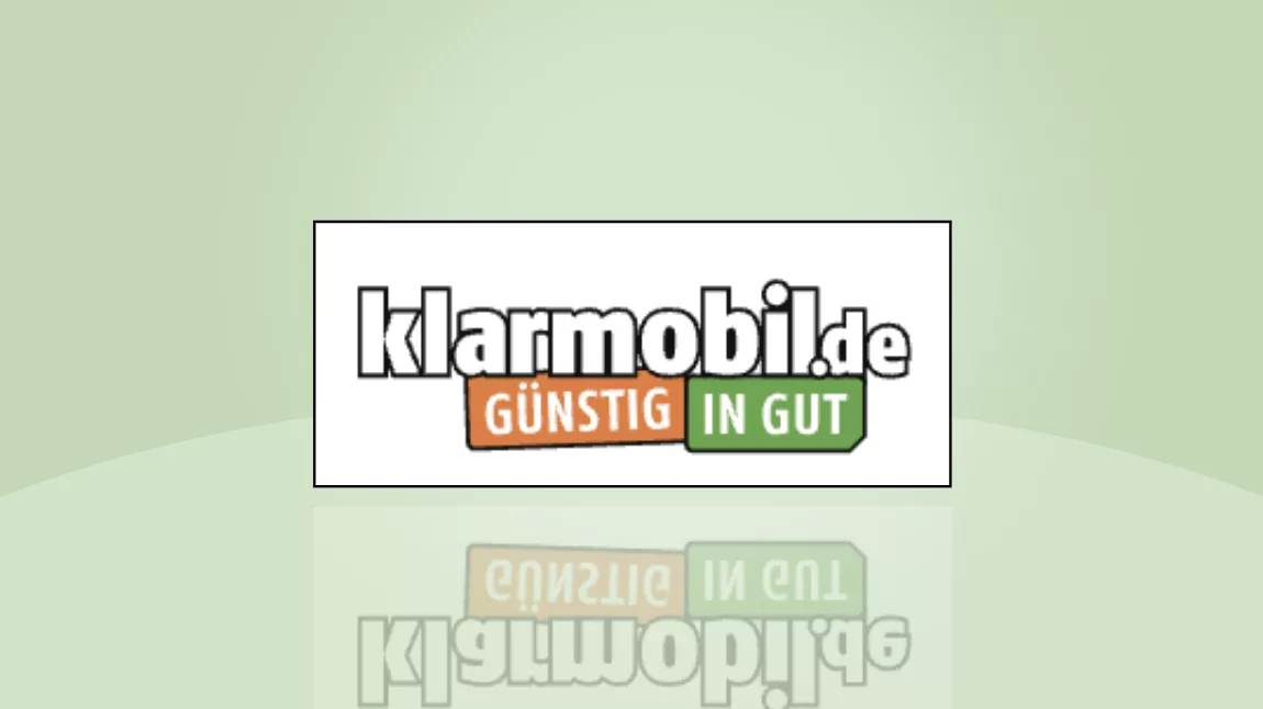 Klarmobil-Deal zur Black Week mit Klarmobil-Logo auf grünem Hintergrund