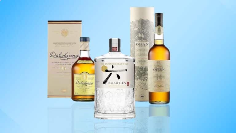 Gin, Rum und Whisky im Angebot