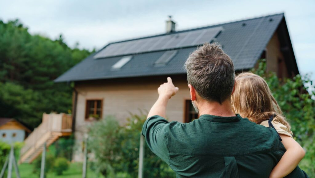 Solaranlage auf Hausdach