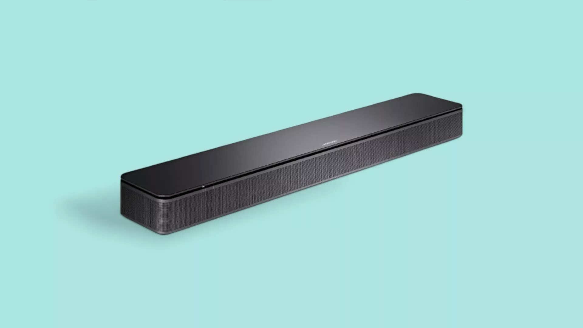 Bose Soundbar vor blauem Hintergrund