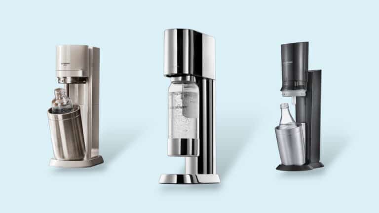 Sodastream-Angebot vor blauem Hintergrund