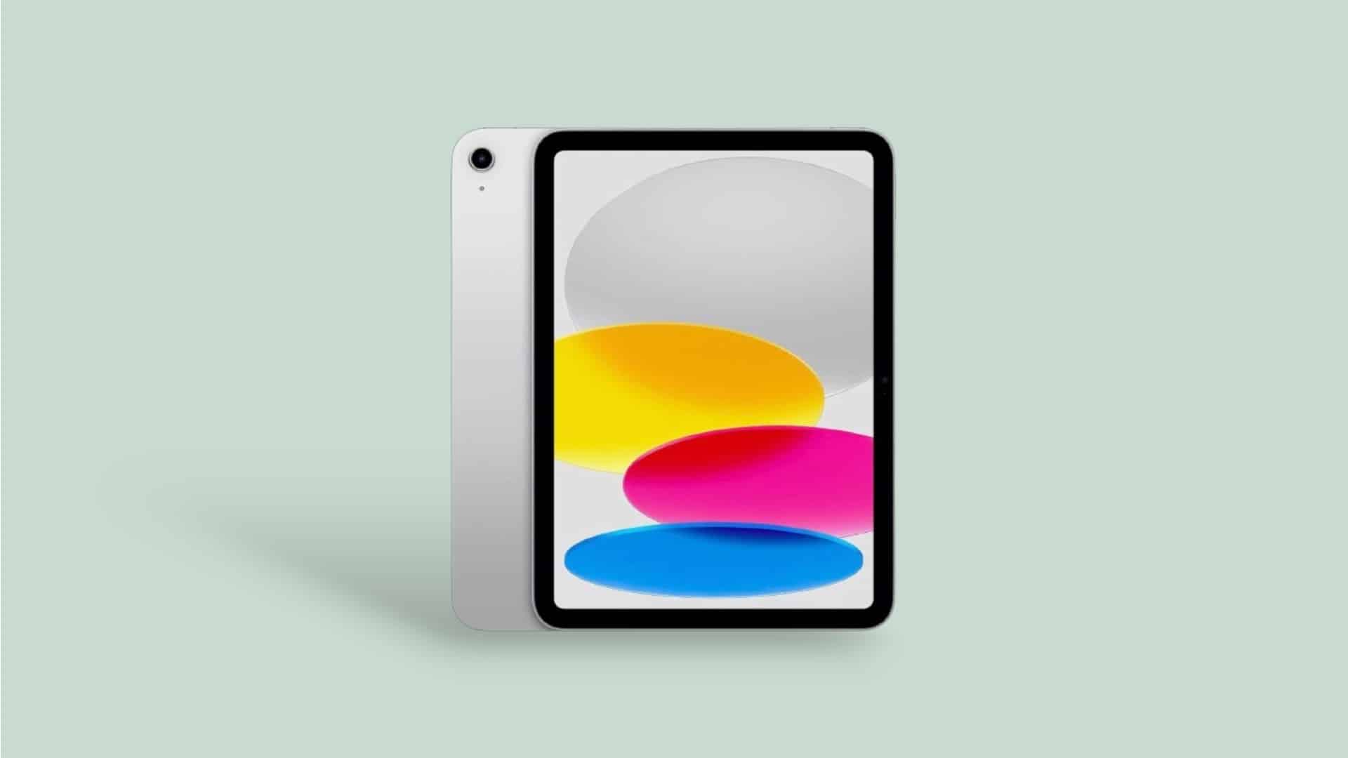 iPad 11'' vor grünem Hintergrund