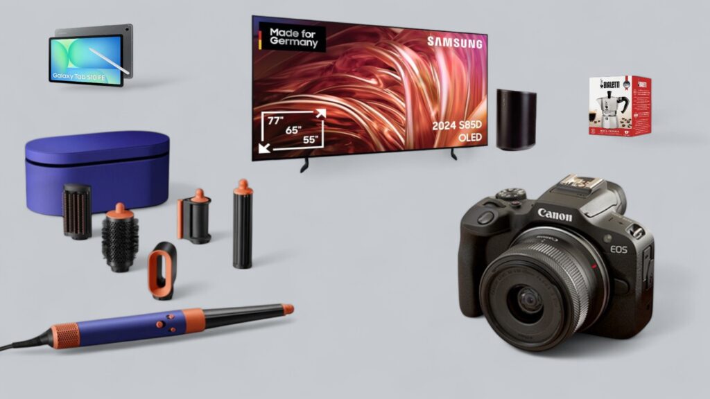 Deals des Tages vor grauem Hintergrund