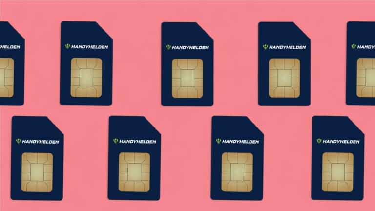 Handyhelden-Tarif im Angebot vor pinkem Hintergrund