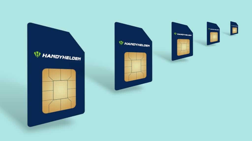 Handyhelden-Angebot vor blauem Hintergrund