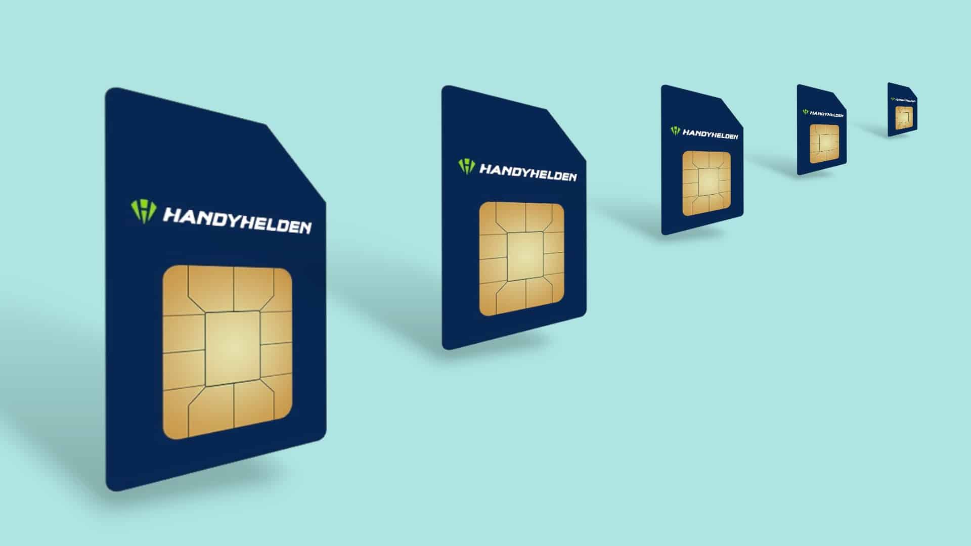 Handyhelden-Angebot vor blauem Hintergrund