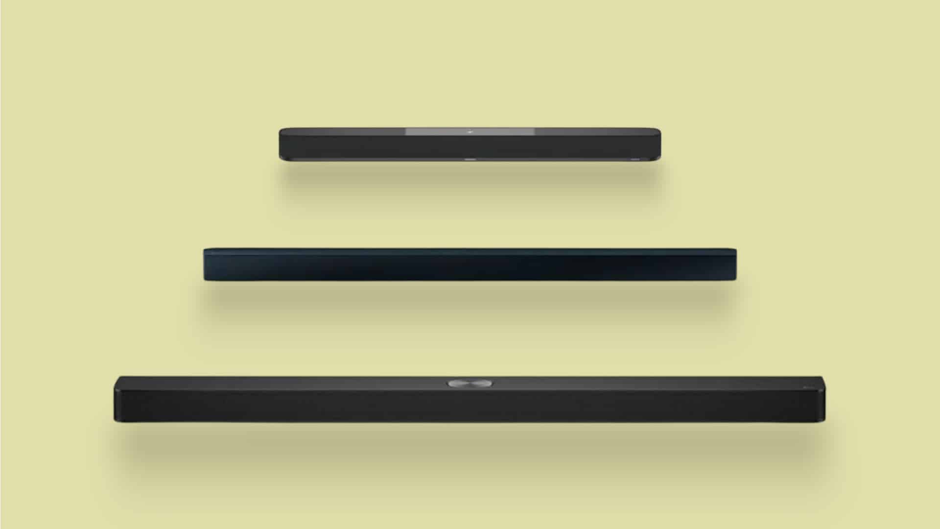 Soundbar Angebot vor braunem Hintergrund