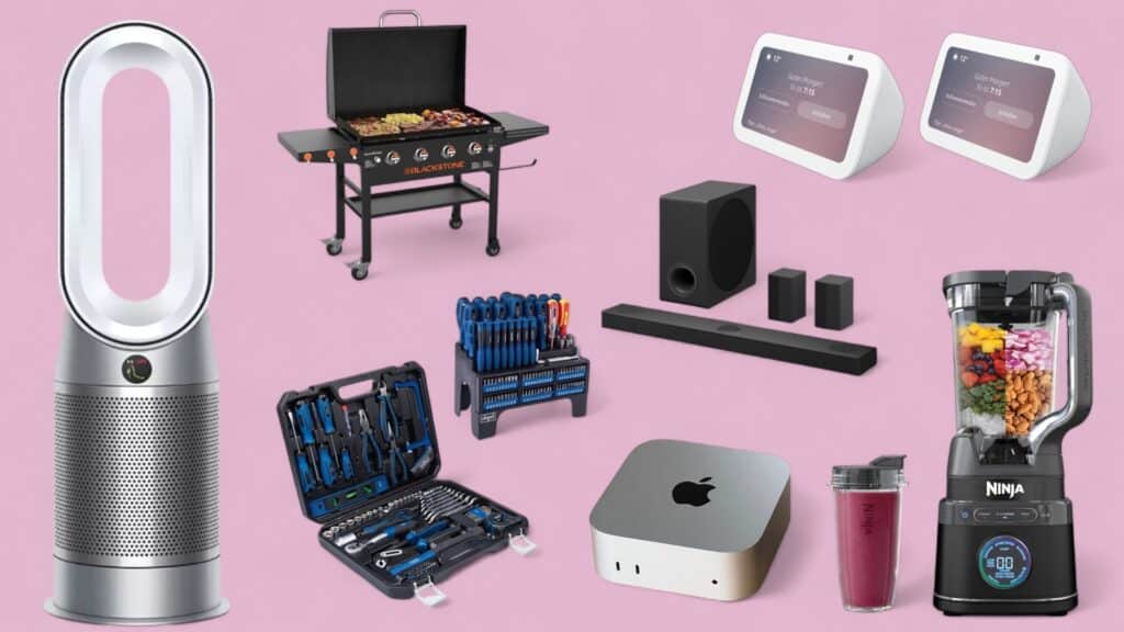 Deals des Tages vor pinkem Hintergrund