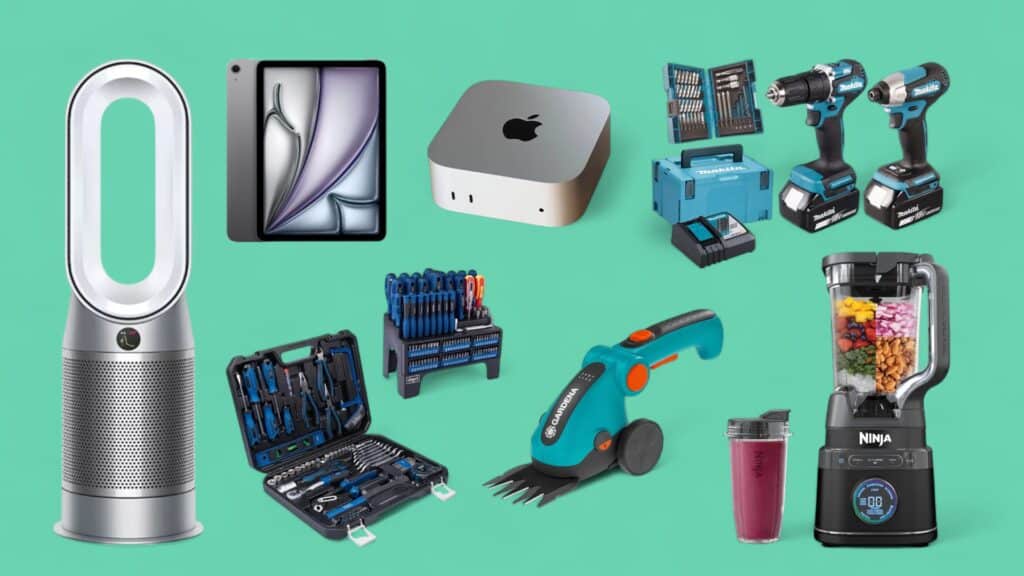 Deals des Tages vor grünem Hintergrund