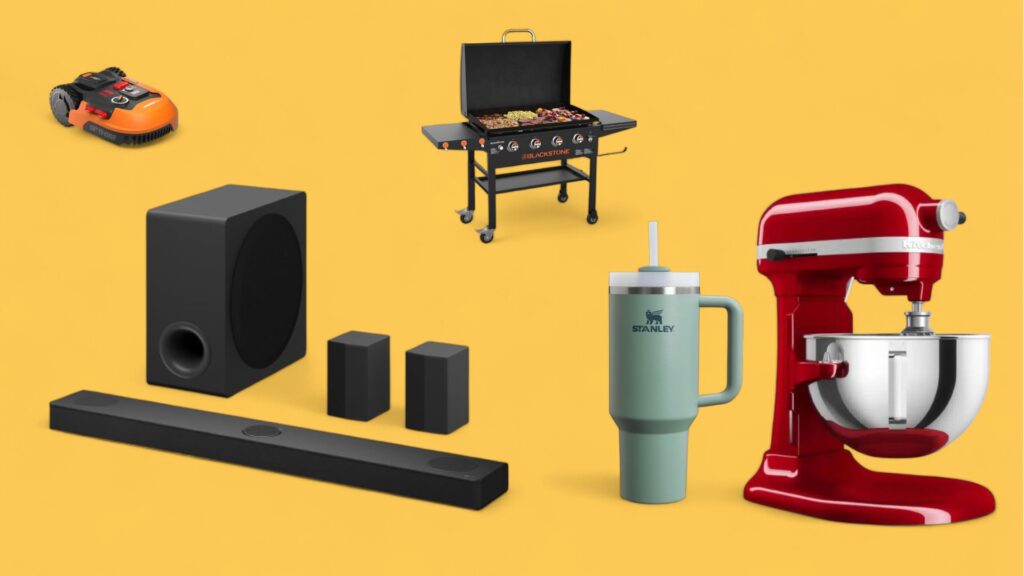 Deals des Tages vor gelbem Hintergrund