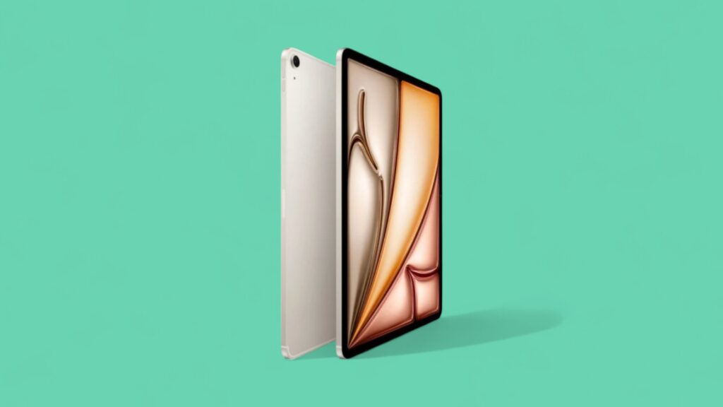 iPad Air 2025 Angebot grüner Hintergrund