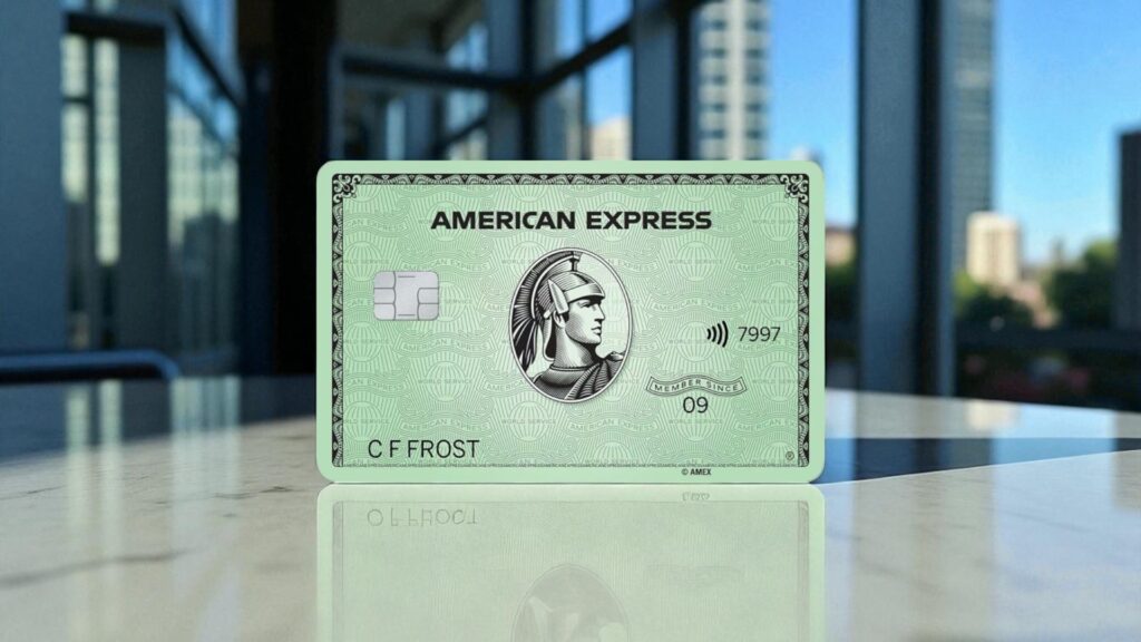 Die American Express Green Card ist vor allem fürs Meilensammeln gedacht. (@American Express / KI-generiert)