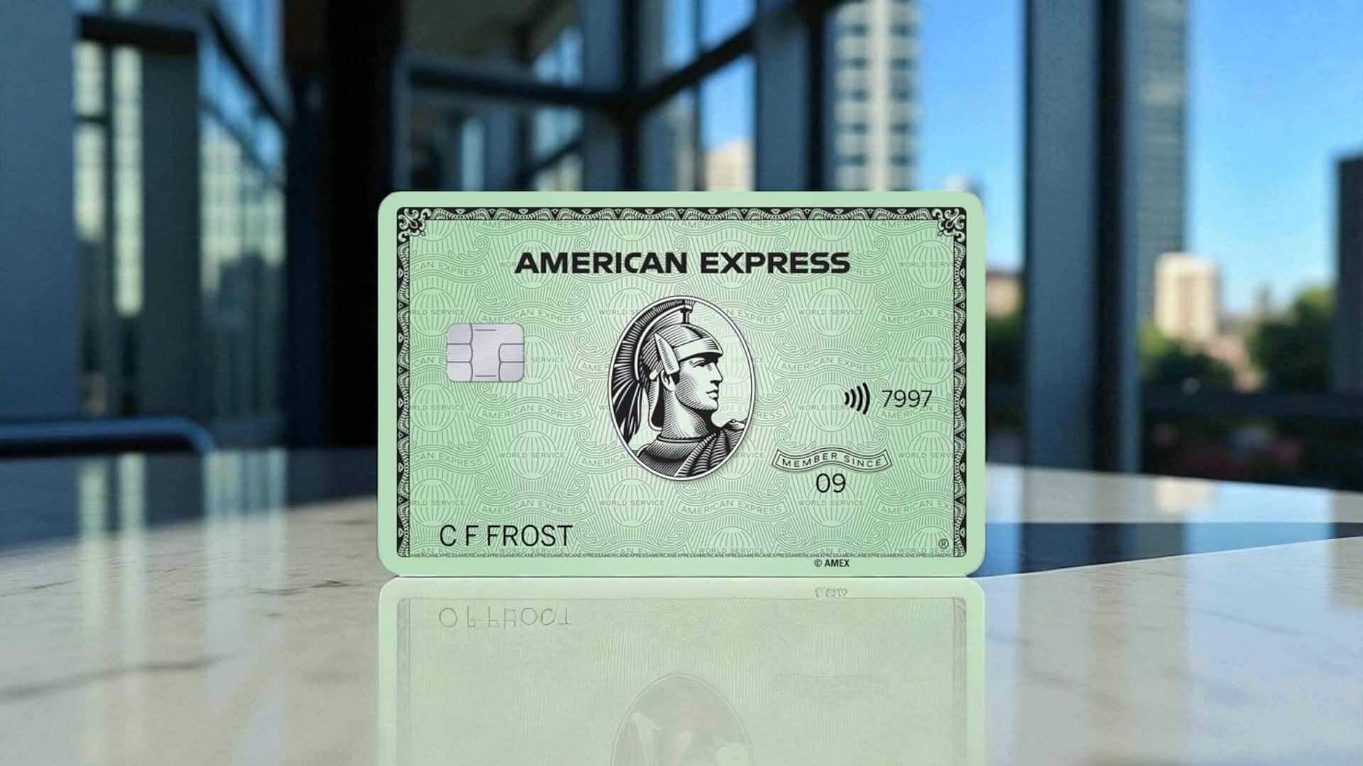 Die American Express Green Card ist vor allem fürs Meilensammeln gedacht. (@American Express / KI-generiert)