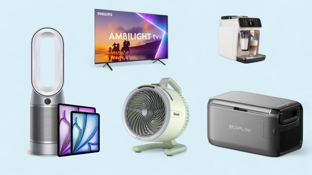 Deals des Tages vor eisblauem Hintergrund
