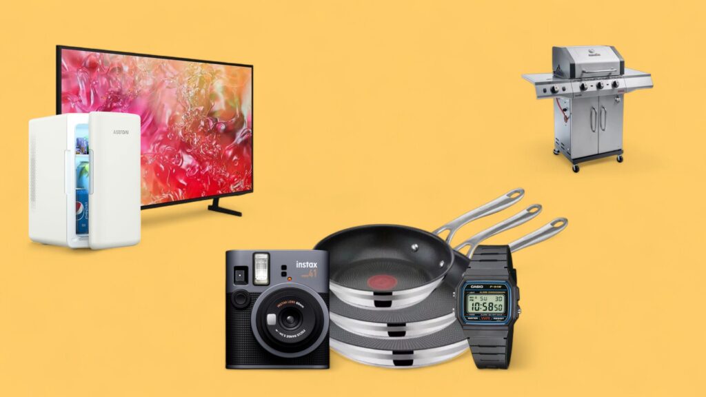 Deals des Tages vor gelbem Hintergrund
