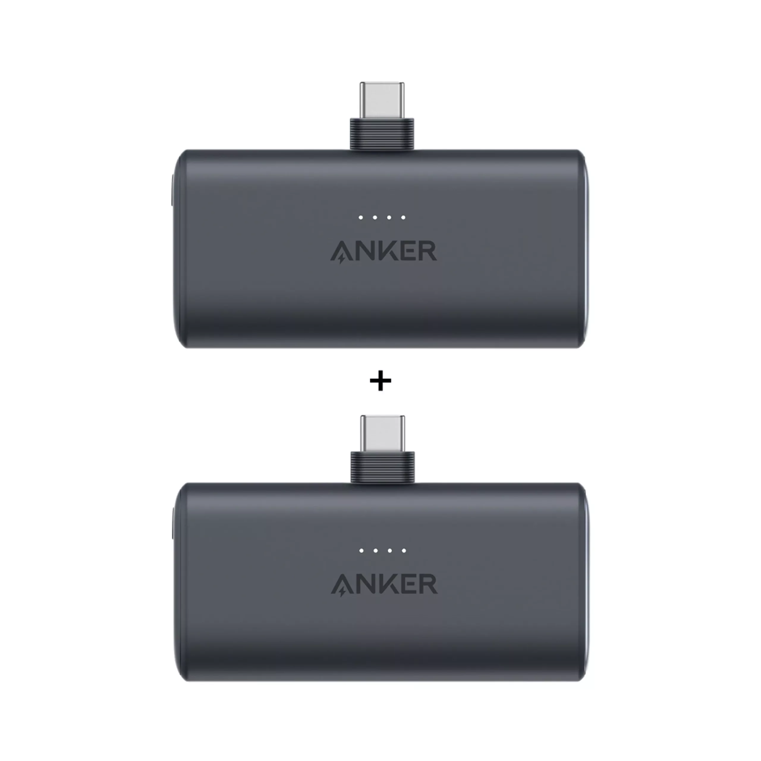 Anker Nano Powerbank mit integriertem USB-C Konnektor - 2er-Set
