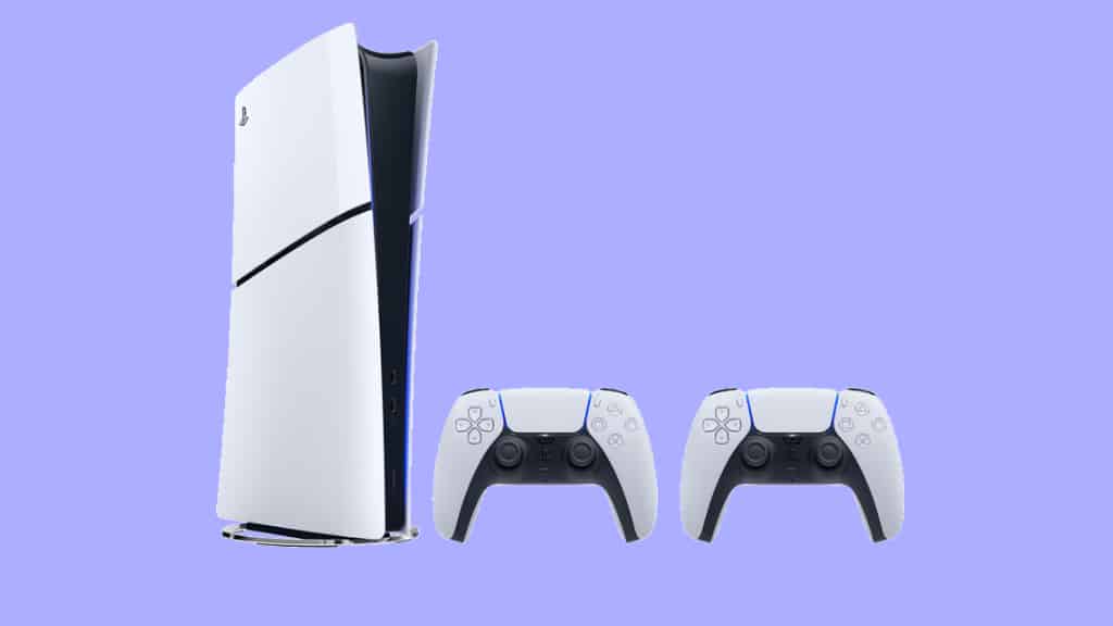 PlayStation mit zwei Controllern