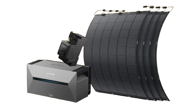 Anker Solarbank 2 E1600 Pro und Kleines Kraftwerk Flex 4x-8x Komplettpaket (900 Wp-1800 Wp)