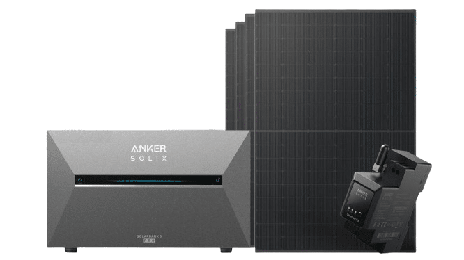 Balkonkraftwerk 2000W mit Speicher Anker SOLIX 3 Pro
