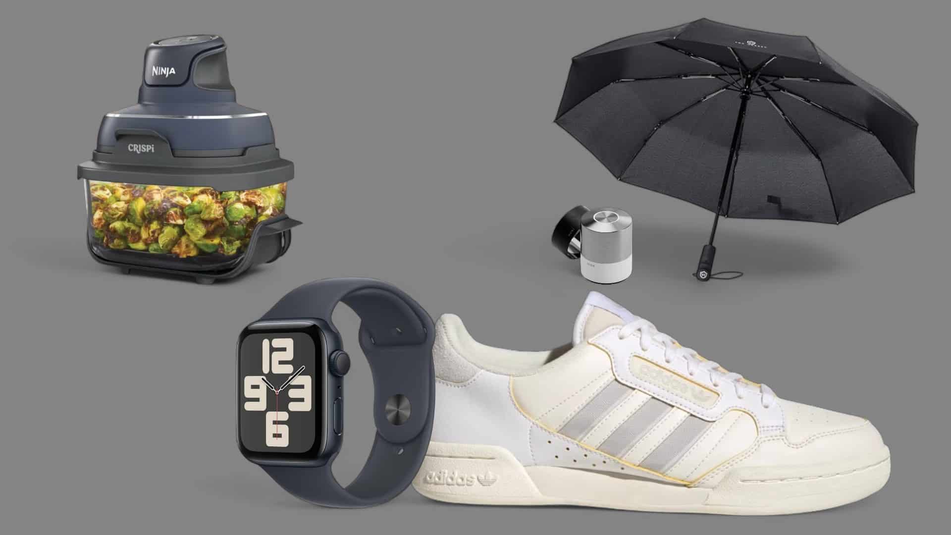 Deals des Tages vor farbenfrohem Hintergrund