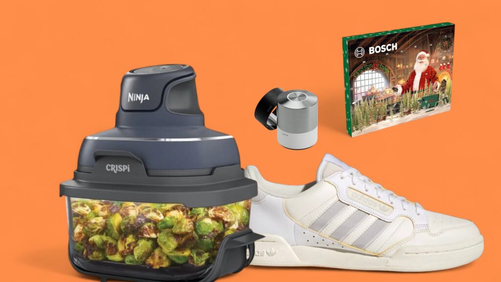 Deals des Tages vor farbenfrohem Hintergrund