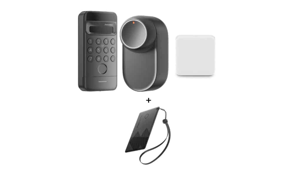 Switchbot Smart Lock Ultra + Hub Mini Matter + Keypad Vision + NFC-Tracker