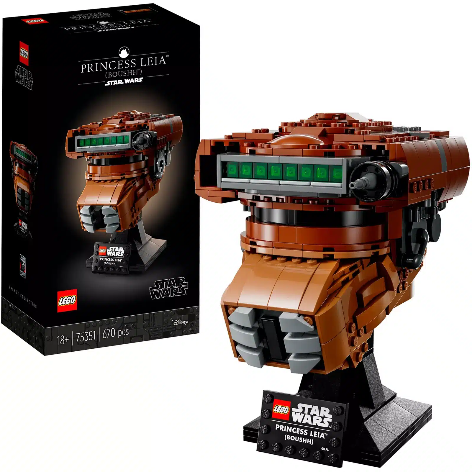 Lego Star Wars Prinzessin Leia (Boushh) Helm