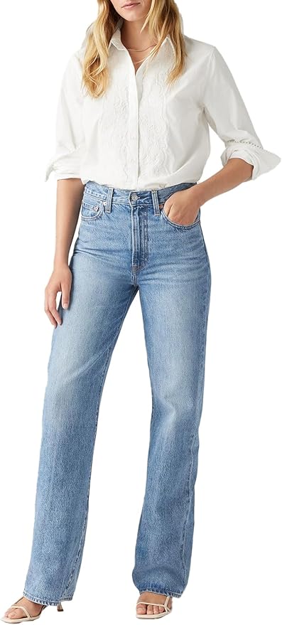 Levi's Damen Ribcage Wide Leg Jeans