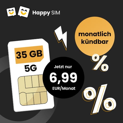Allnet Flat 35 GB bei Happy Sim