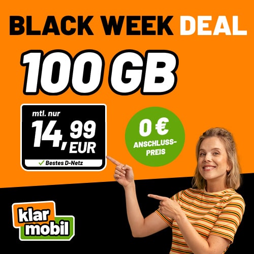 Klarmobil-Tarif mit 100 GB im Telekom-Netz