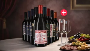 8x1 Primitivo-Highlights + 2 Gläser
