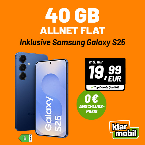 Samsung S25 mit 40 GB Tarif