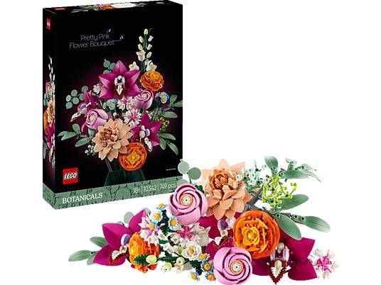 LEGO Botanicals 10342 Schöner Rosafarbener Blumenstrauß Bausatz
