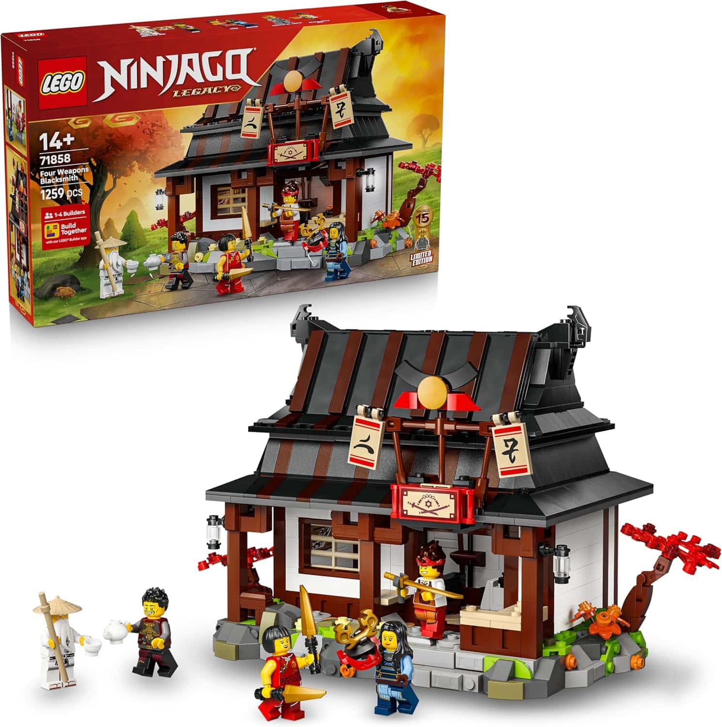 Lego Ninjago 15-jähriges Jubiläum der Vier-Waffen-Schmiede