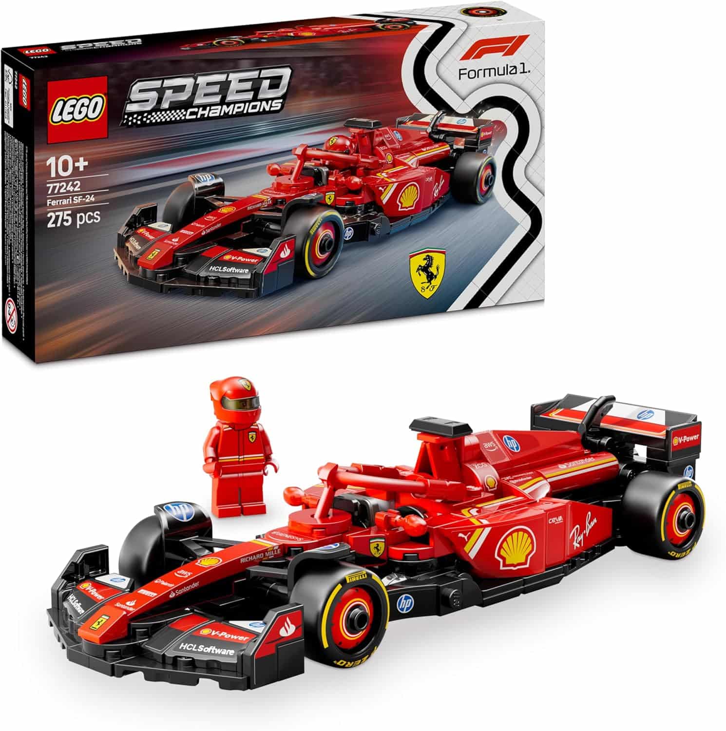 Lego Speed Champions Ferrari SF-24 F1 Rennauto