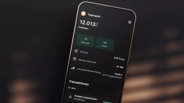 Scalable Capital Tagesgeldkonto
