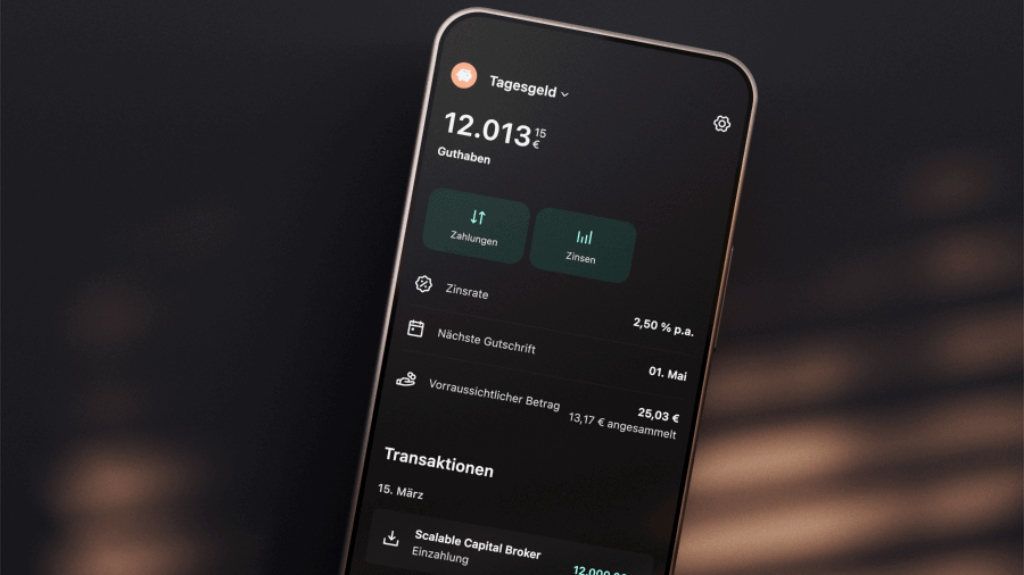 Scalable Capital Tagesgeldkonto