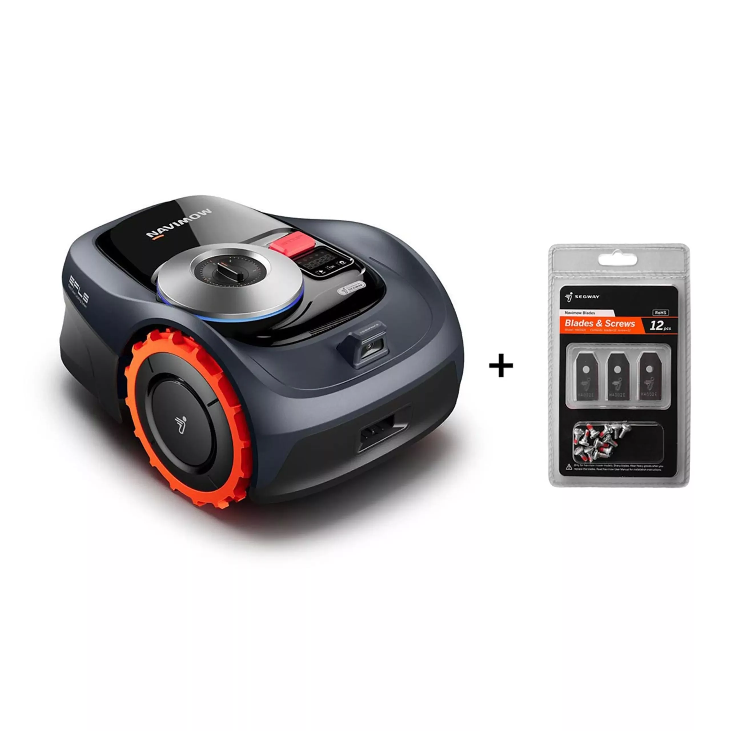 Segway Navimow i108E - kabelloser Mähroboter, bis zu 800m² + Gratis-Ersatzmesser