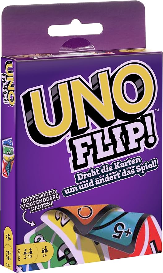 Uno Flip! Kartenspiel mit beidseitig bedruckten Karten