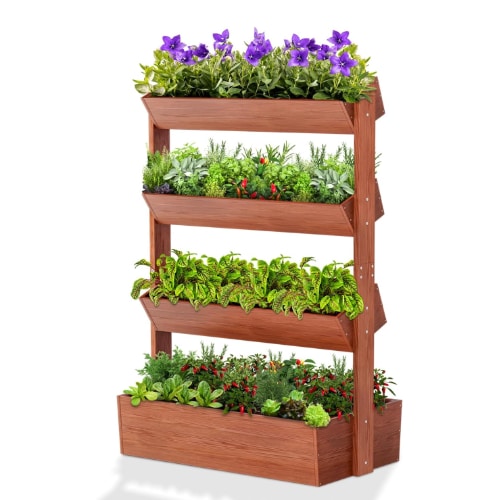 Sunirisy Holz-Hochbeet mit 4 Etagen