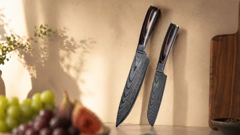 Küchenkompane Messerset 2teilig: Chefmesser + Santoku Messer