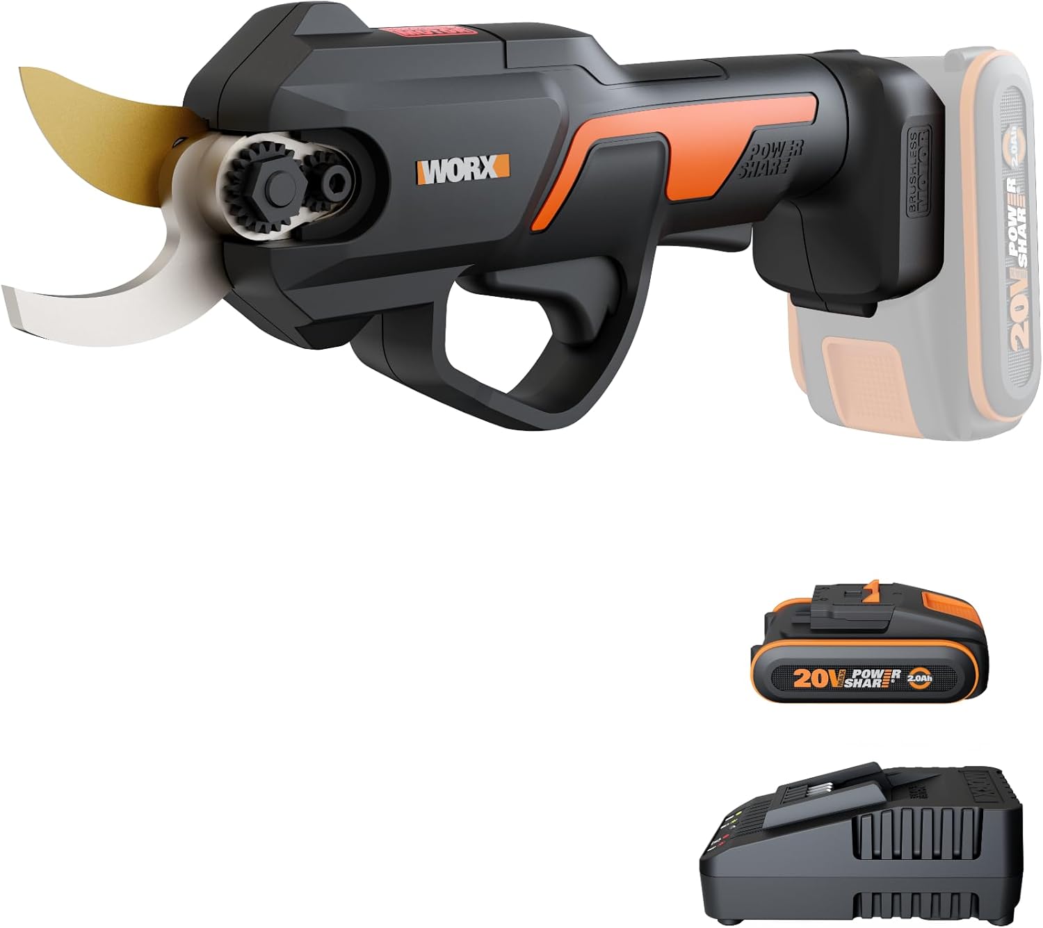 Worx NITRO WG330E Akku Astschere