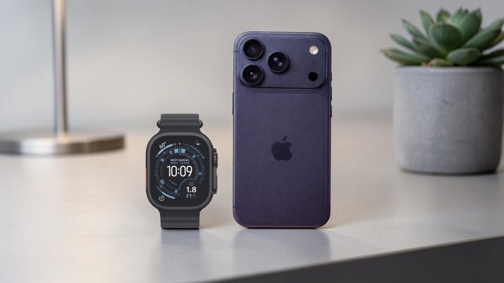 Apple iPhone 17 Pro mit Watch Ultra 3 mit Vertrag O2 Mobile L mit 100 GB+