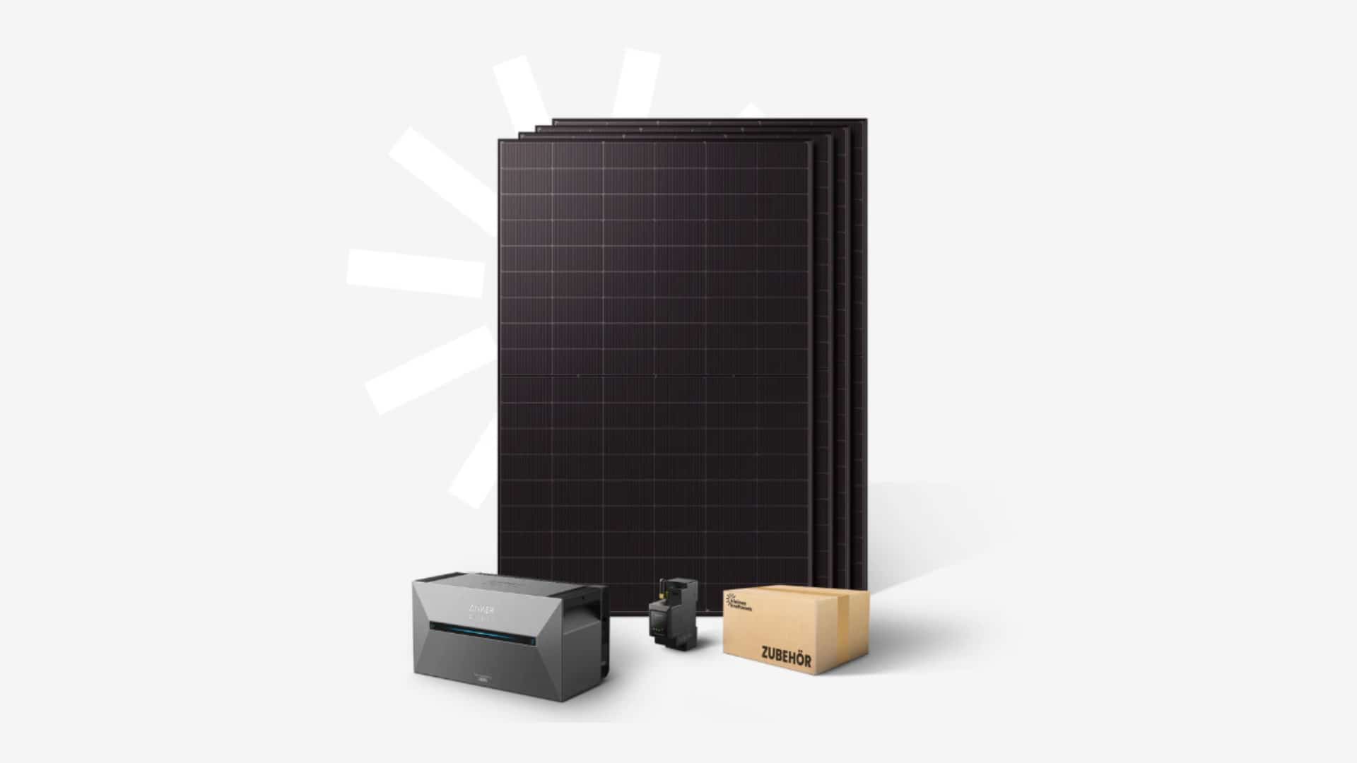 Quattro XL Balkonkraftwerk mit Anker Solix Solarbank 3 Pro E2700
