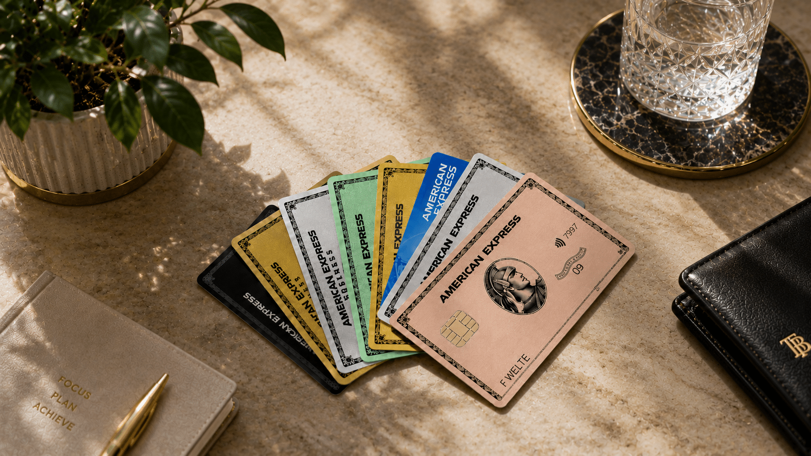 Alle American Express Karten auf einem Blick.