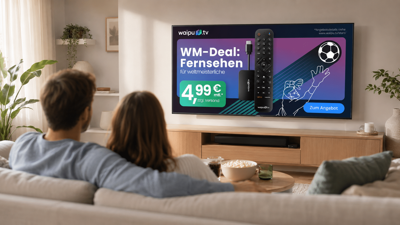 Waipu.tv Angebot WM