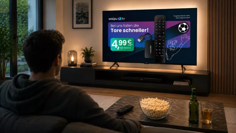 Mann schaut Fernsehen